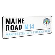 Manchester City Vägskylt Maine Road