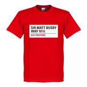 Manchester United T-shirt Sir Matt Busby Sign