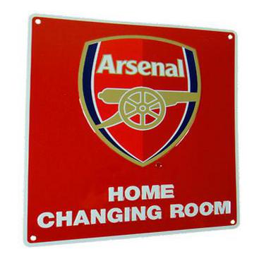 Arsenal Skylt Hemmaomklädningsrum