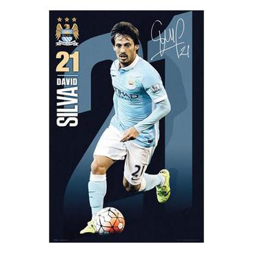 Manchester City Affisch David Silva 94
