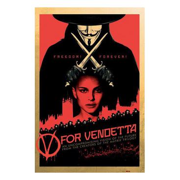 V For Vendetta Affisch Red A508