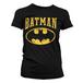 Batman T-shirt Vintage Dam Svart