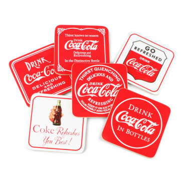 Coca Cola Glasunderlägg 6-pack