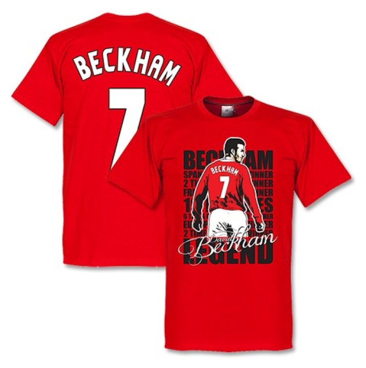 David Beckham Back Signed Manchester United 2020-21 Home Shirt In Hero  Frame: Option