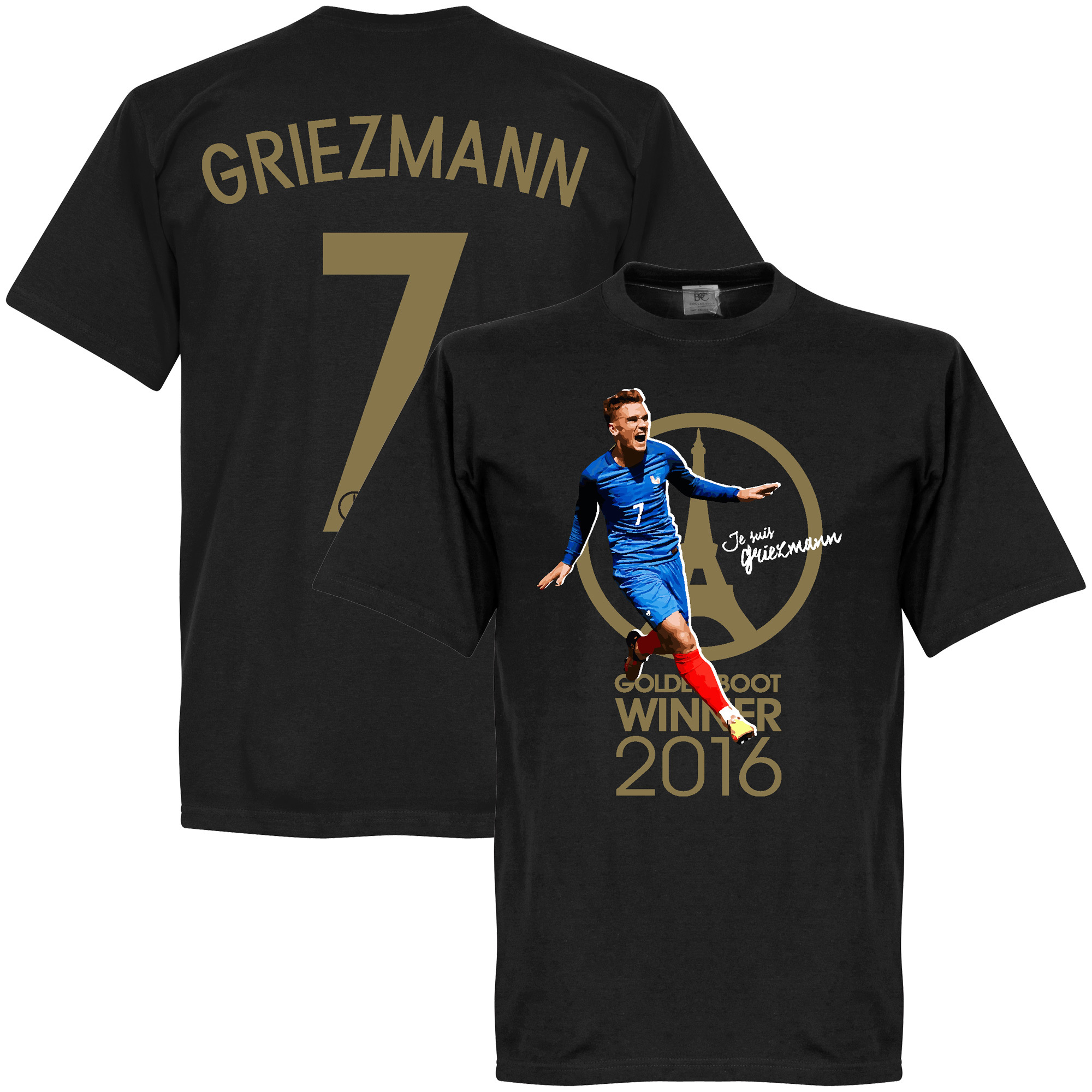 Frankrike T-shirt Je Suis Griezmann 2016 Golden Boot ...