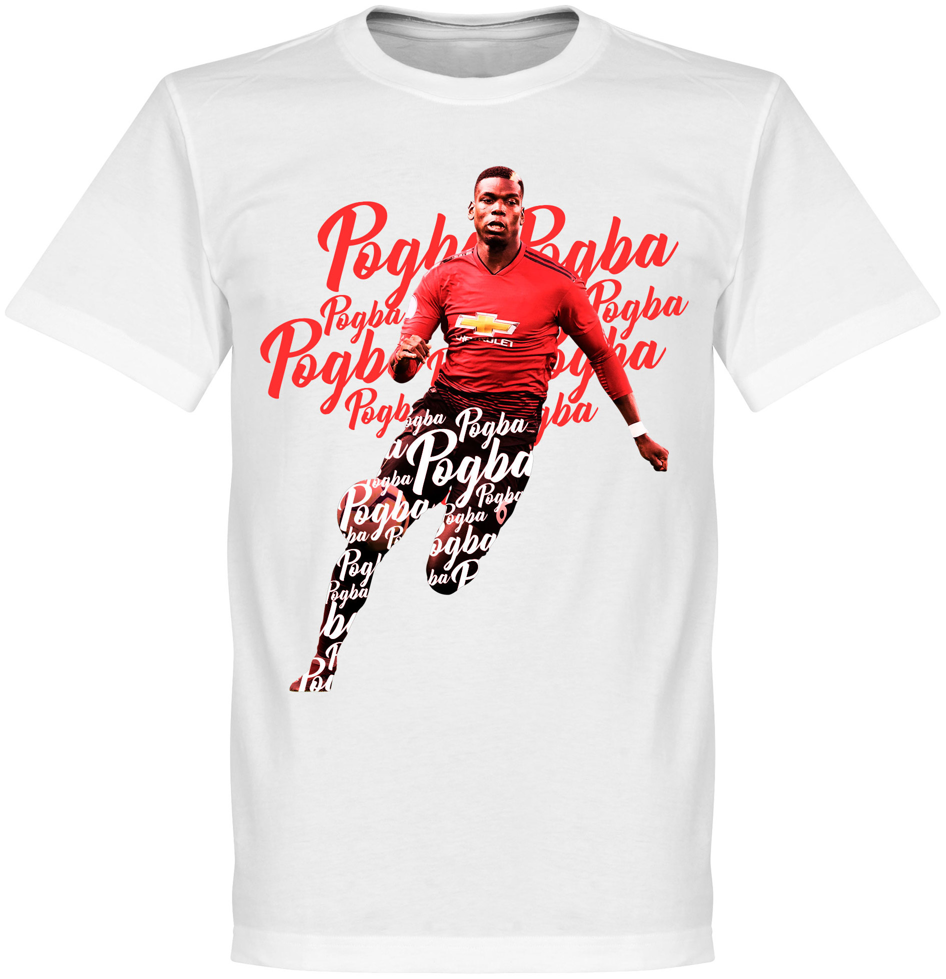 Manchester United T shirt Pogba Script Barn Paul Pogba Vit Manchester United T shirt Pogba Script Barn Paul Pogba Vit